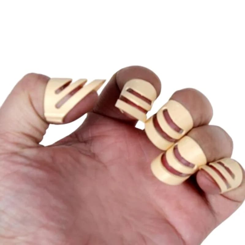 4 pezzi/set ALaska Pik Finger Picks per chitarra acustica ed elettrica, strumento a corde L/M