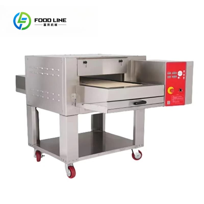 Personalizzato 450 ℃ Forno a Tunnel con Nastro in Pietra ad Alta Temperatura per Cottura Rapida di Pizza Italiana