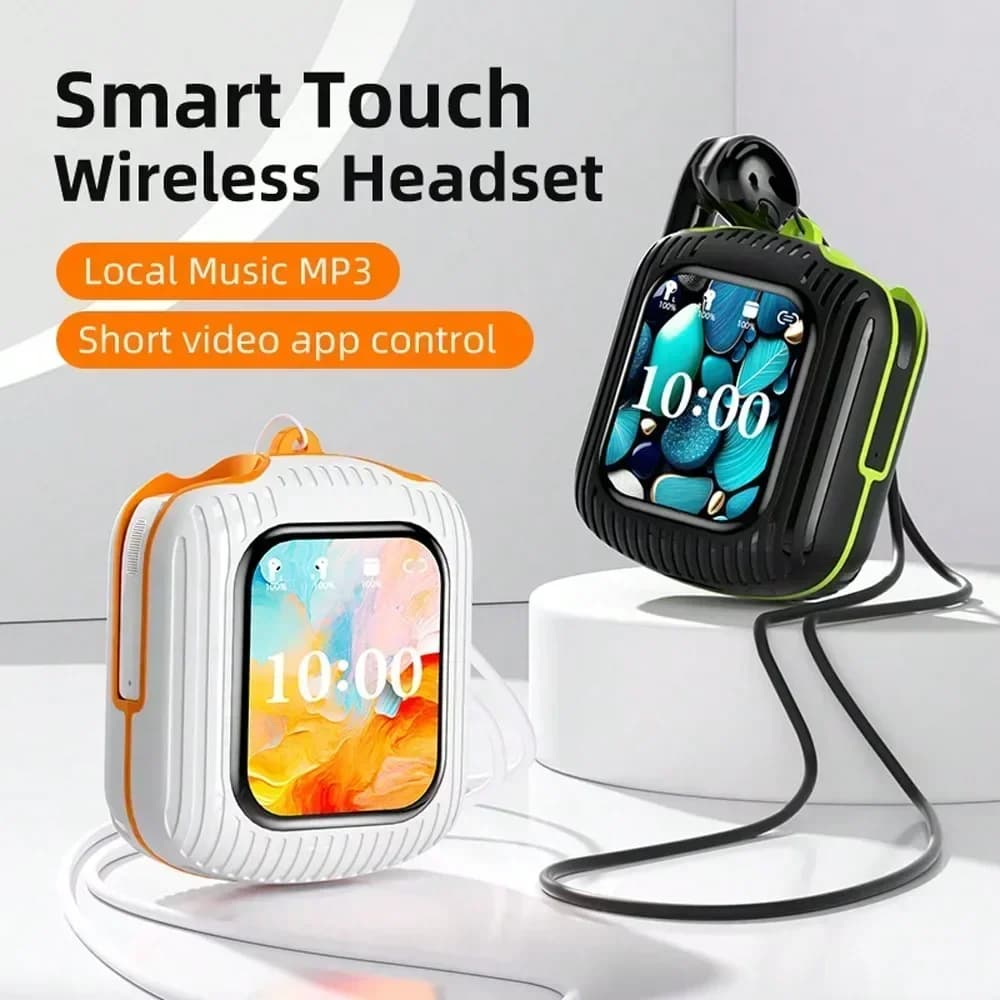 Auricolari multifunzionali touch screen wireless intelligenti Gli auricolari Bluetooth con cancellazione del rumore ENC possono essere collegati nella scheda TF