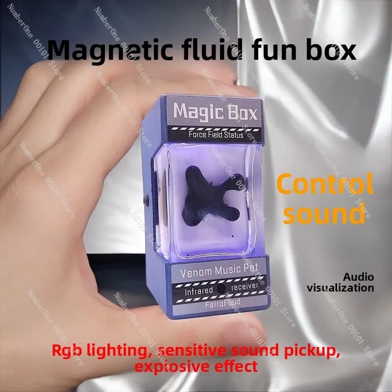 Magnetic fluid music visual pickup rhythm light venom table night light ornament creative gift birthday gift