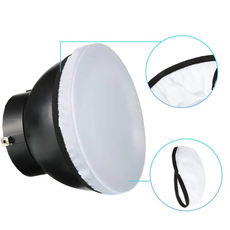 7 Inch 180mm Soft Light Diffuser Sock Cloth Cover Portable Studio Flash Light Protective Soft Diffusion Accessory