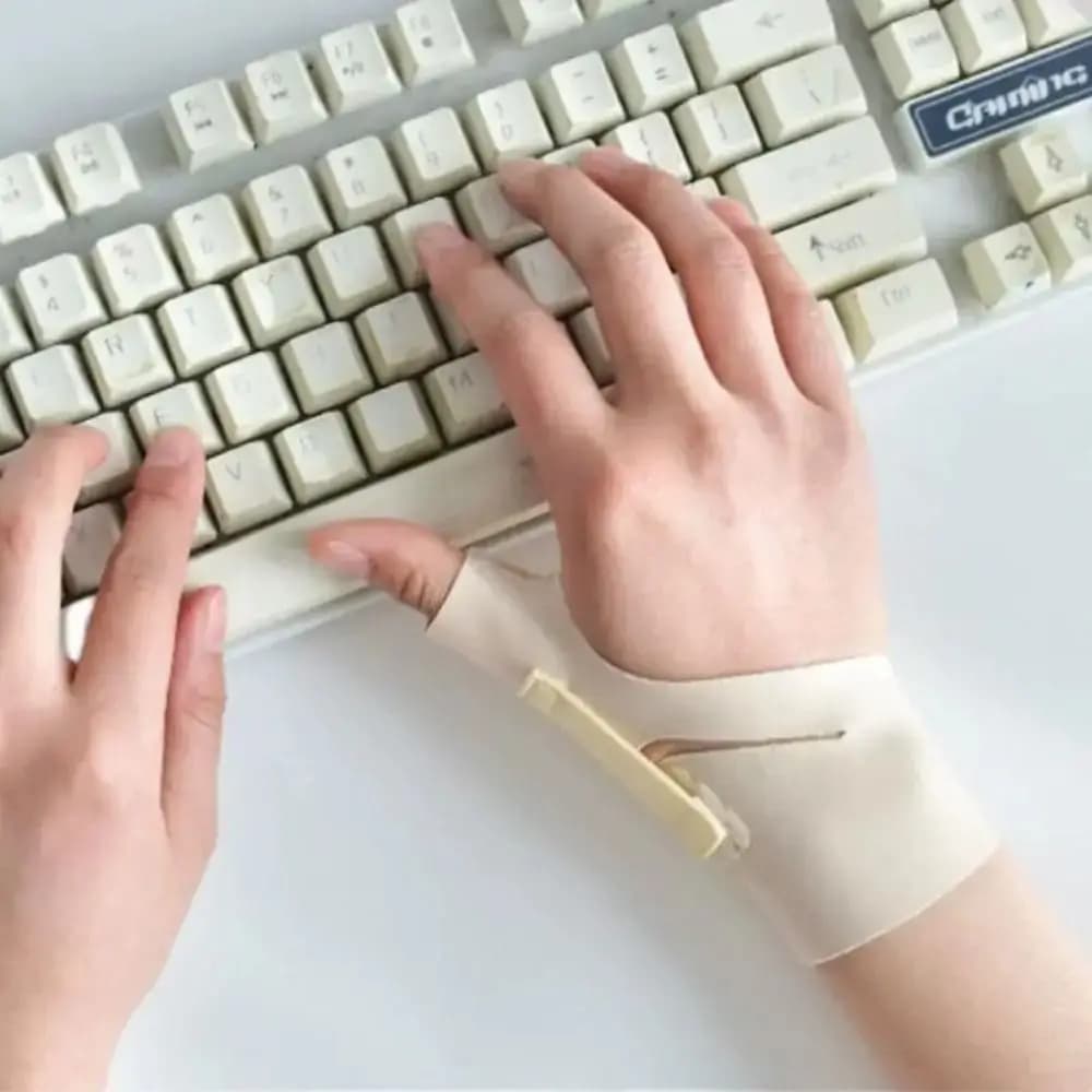 Supporto per Polso in Nylon, Protezione Leggera per Tendinite, Fascia Elastica Traspirante e Morbida per Polso, Uso Domestico