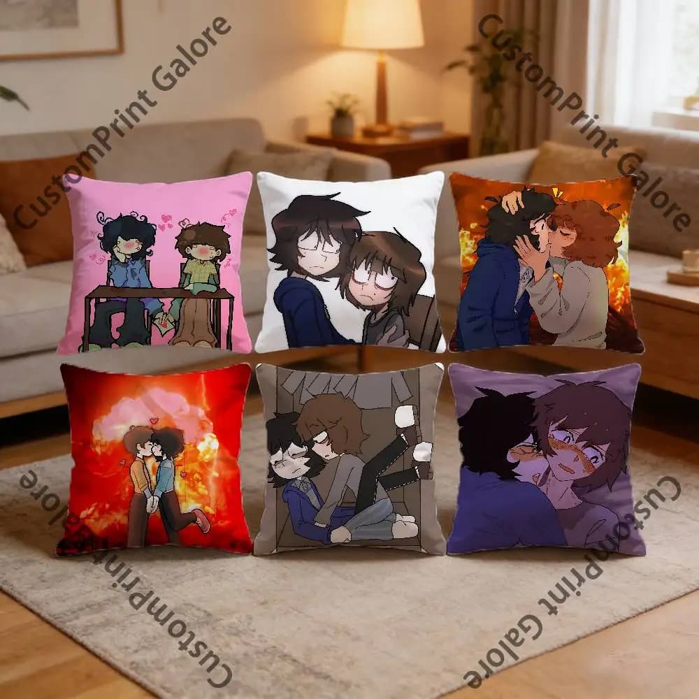 OWM B-Byler Mike Will Polyester Printed Pillow Cover Square 30 35 40 45 50 55 cm Soft for Sofa Bed Car Home Decor