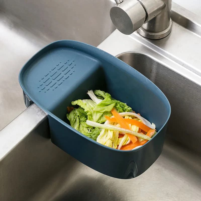 1PCS Sink kitchen waste basket kitchen supplies rack household Daquan sink drain hanging basket storage rack kitchen