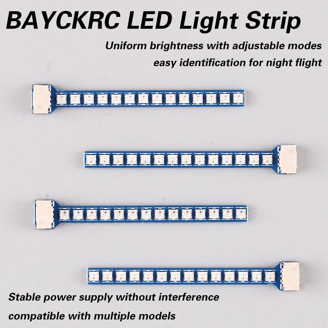BAYCKRC LED Strip for FPV Drone Night Flight Ambient Light Bar RC Model Lighting Strip
