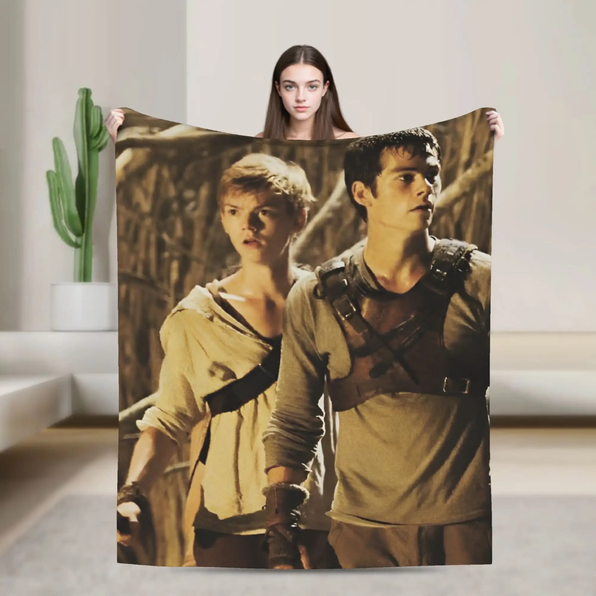 The Maze Runner Blanket Newt X Thomas Airplane Travel Flannel Bedding Throws For Couch Bed Super Warm Custom Quality Bedspread