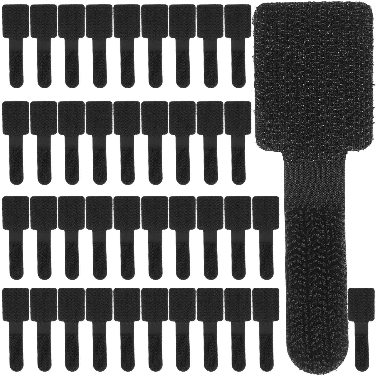 40 Pezzi Fascette Organizzatrici Autoadesive in Fibra di Nylon ad Alta Resistenza per Cavi Dati e Gestione Cavi Desktop