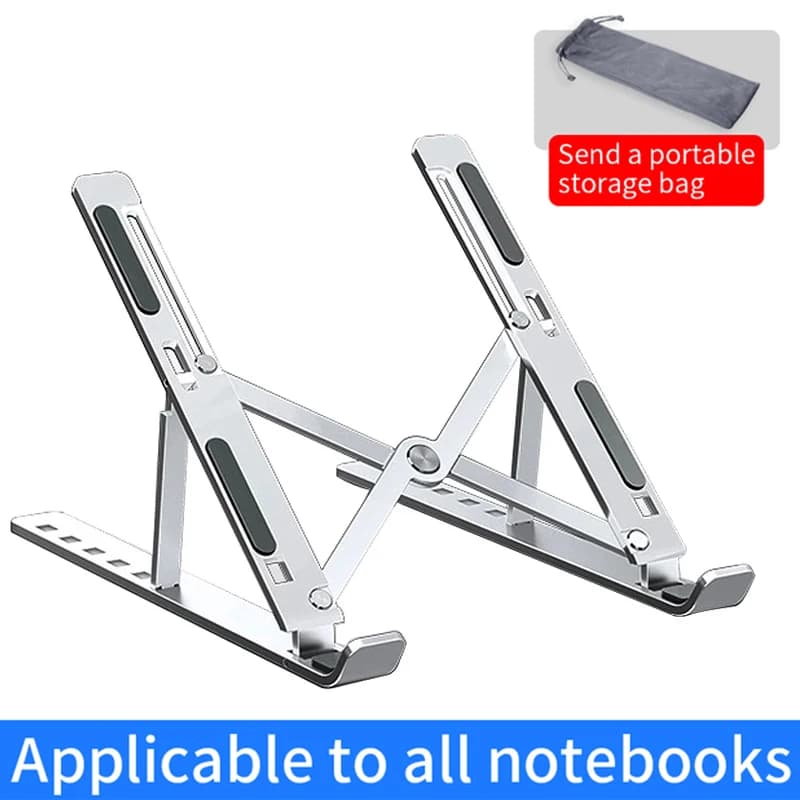 Supporto per laptop portatile Supporto per notebook in alluminio Staffa per computer Supporto per MacBook Air Pro Accessori Base superiore pieghevole per PC