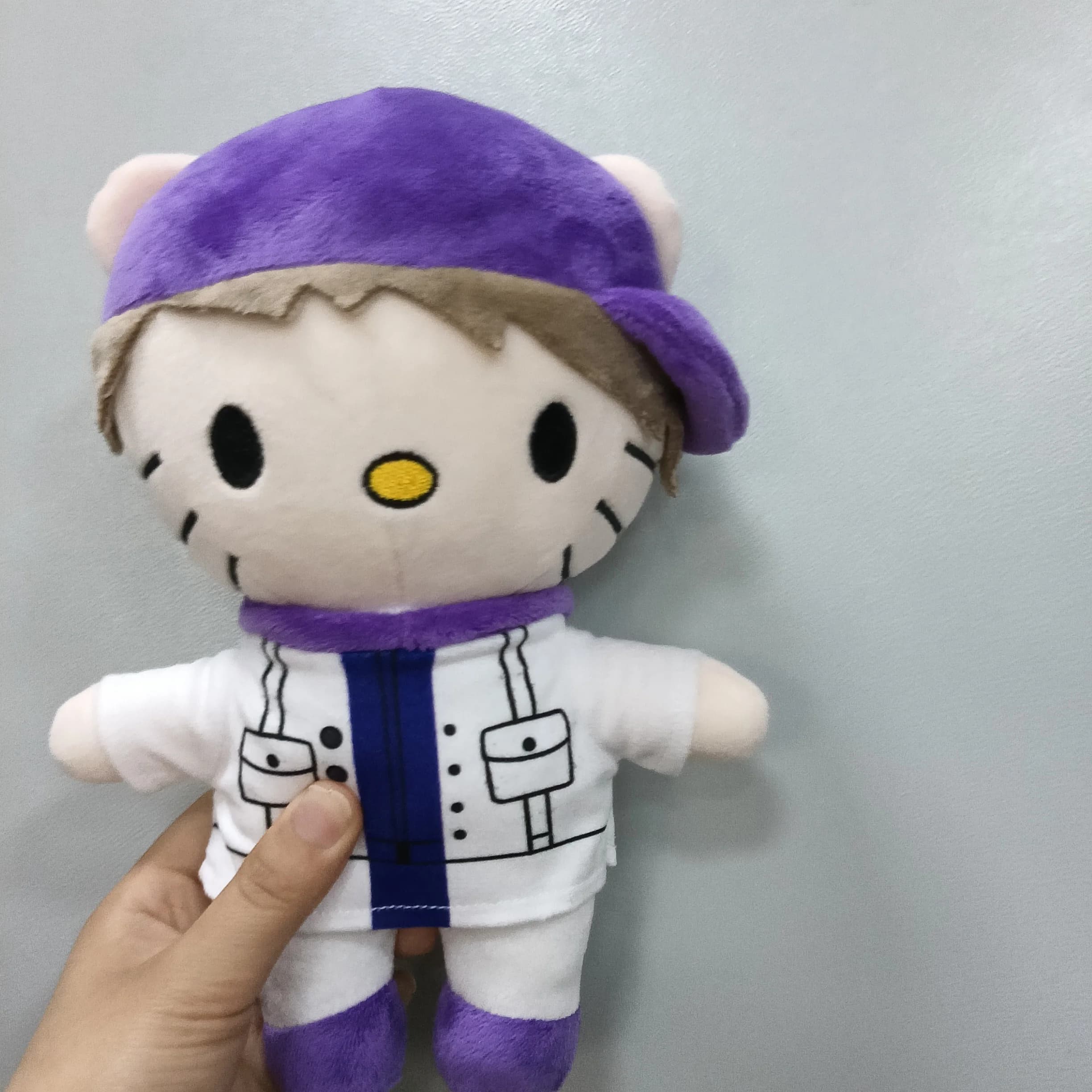 Peluche Hello Kitty di Justin Bieber, Pupazzo Super Morbido Kawaii, Regalo di Compleanno Unico per Collezionisti