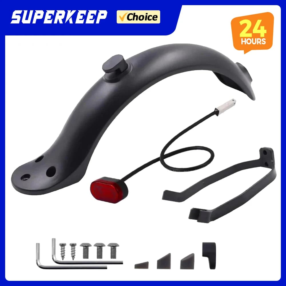 Per Xiaomi Norma Mijia MI M365 1S M187 Pro E-Scooter Pneumatico Splash Parafango con Fanale Posteriore Anteriore Parafango posteriore linea a vite Parti
