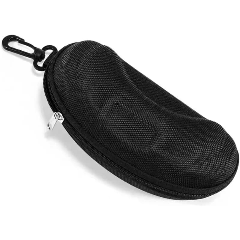 19 cm/7,5 inch swim glasses case - Portable rigid zipper box with sunglasses clip/sight glasses/accessories for swimming equipment