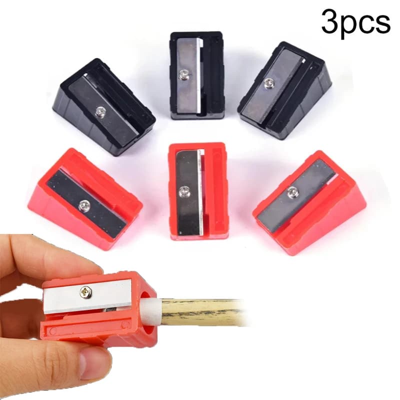 3Pcs Billiard Cue Tip Shaper Corrector Tool Pool Snooker Tip Grinding Repair Accessory for Billiards Table Daily Maintenance