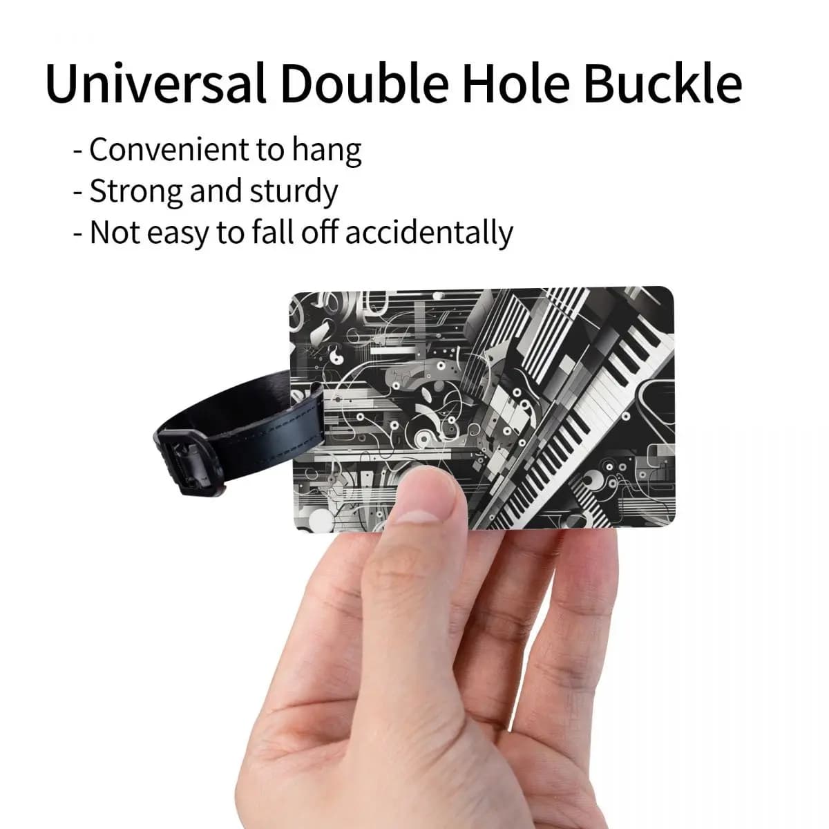 Etichette per Bagagli con Notazione Musicale, Accessori per Valigie, Tag per Bagaglio da Viaggio, Porta Etichetta con Nome e Indirizzo