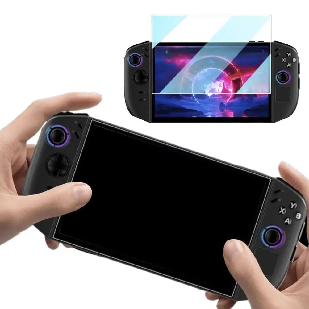 Adatto per console di gioco Lenovo Legion Go Pellicola in vetro temperato Pellicola protettiva portatile ad alta definizione con luce viola