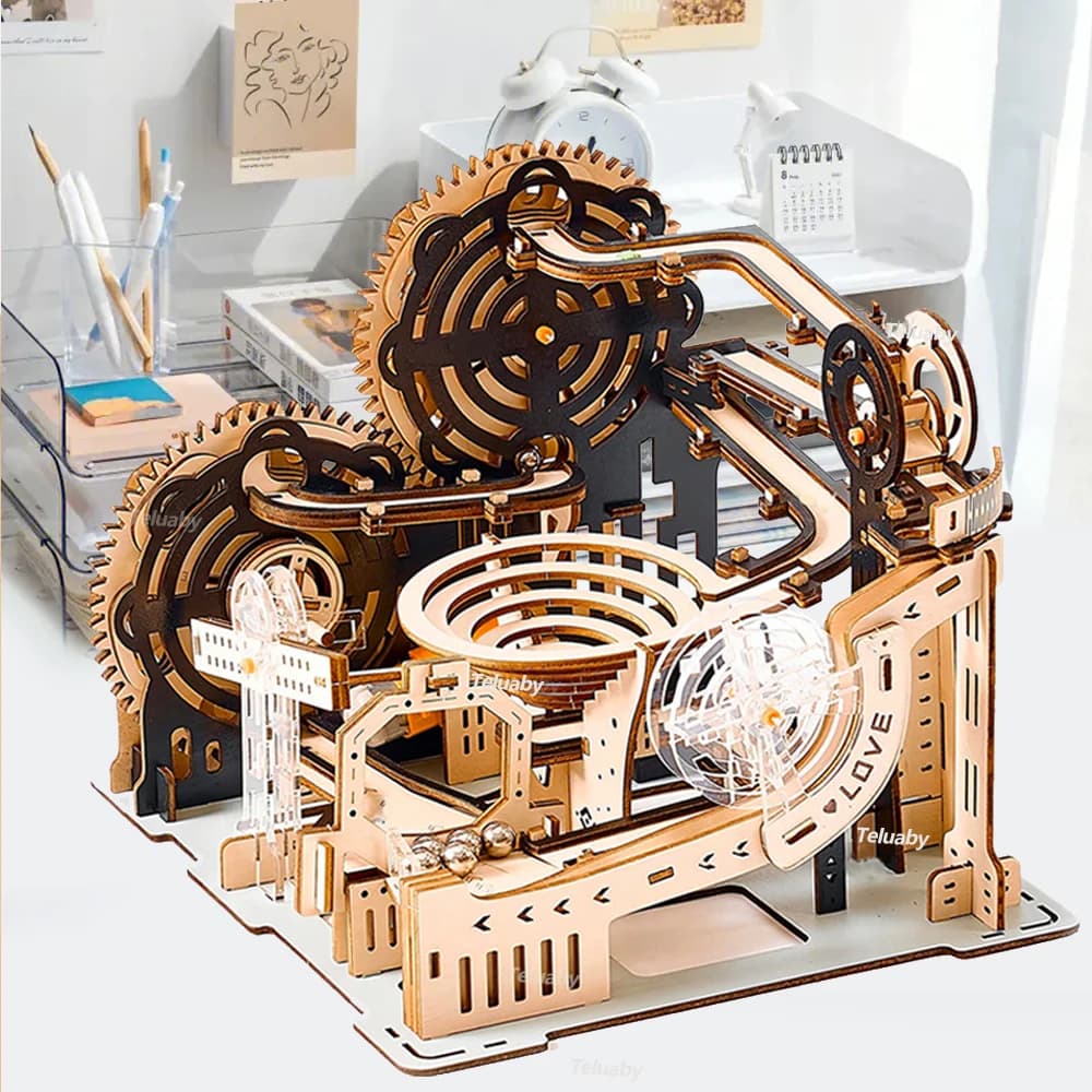 Puzzle in legno 3D Set da marmo Fai da te assemblare kit di costruzione di modelli meccanici VAPORE Giocattoli educativi per bambini adulti Regali di compleanno