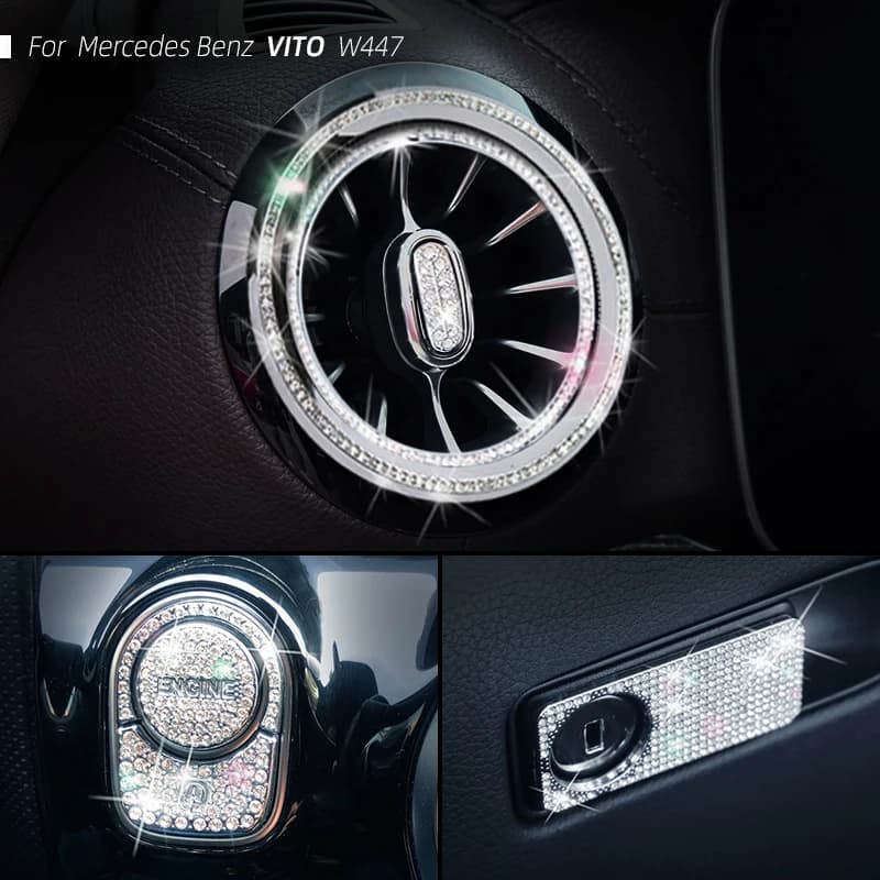 Per Mercedes-Benz w447 veicolo rimontato serie VITO ristrutturazione d'interni automobilistica diamante Set completo decorazione