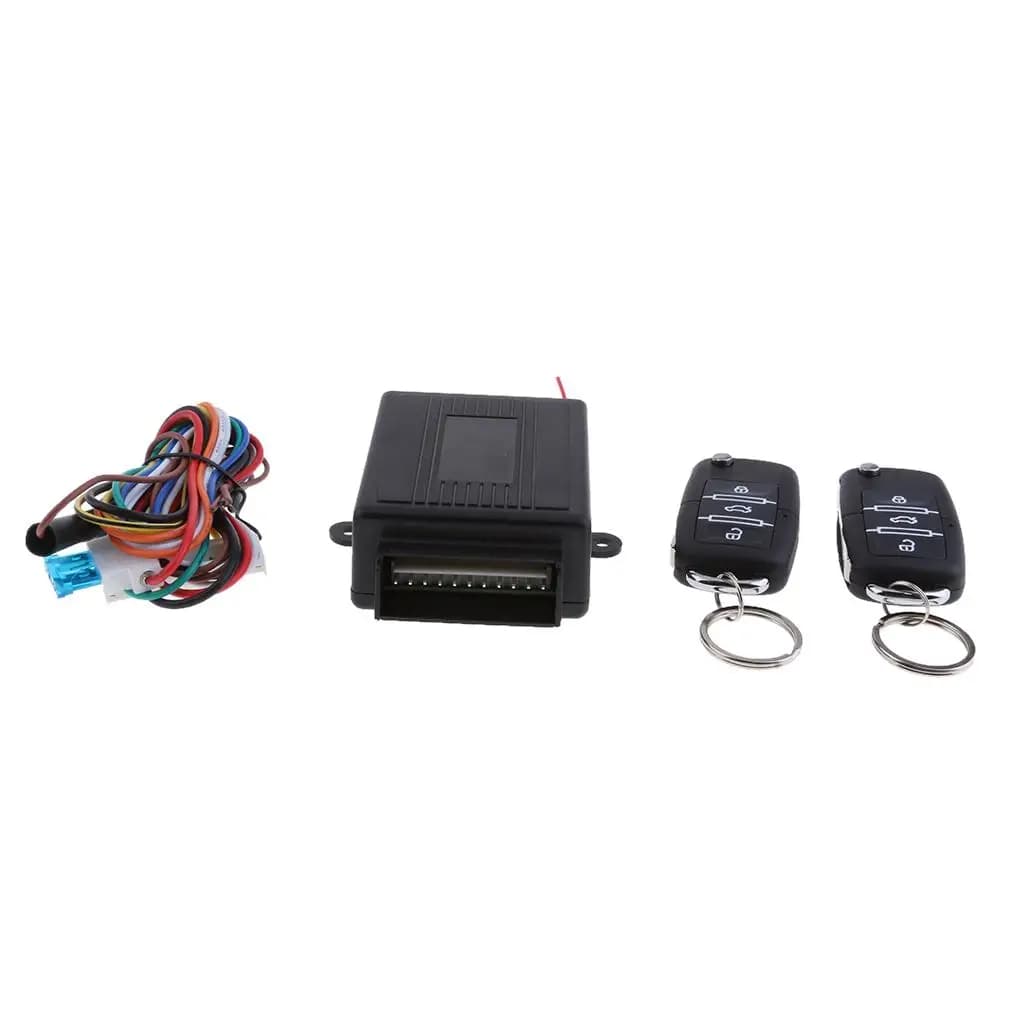 Sistema di Accesso Senza Chiave per Auto con Telecomando a Quattro Pulsanti, Allarme Auto Universale per Sicurezza Veicoli 12V