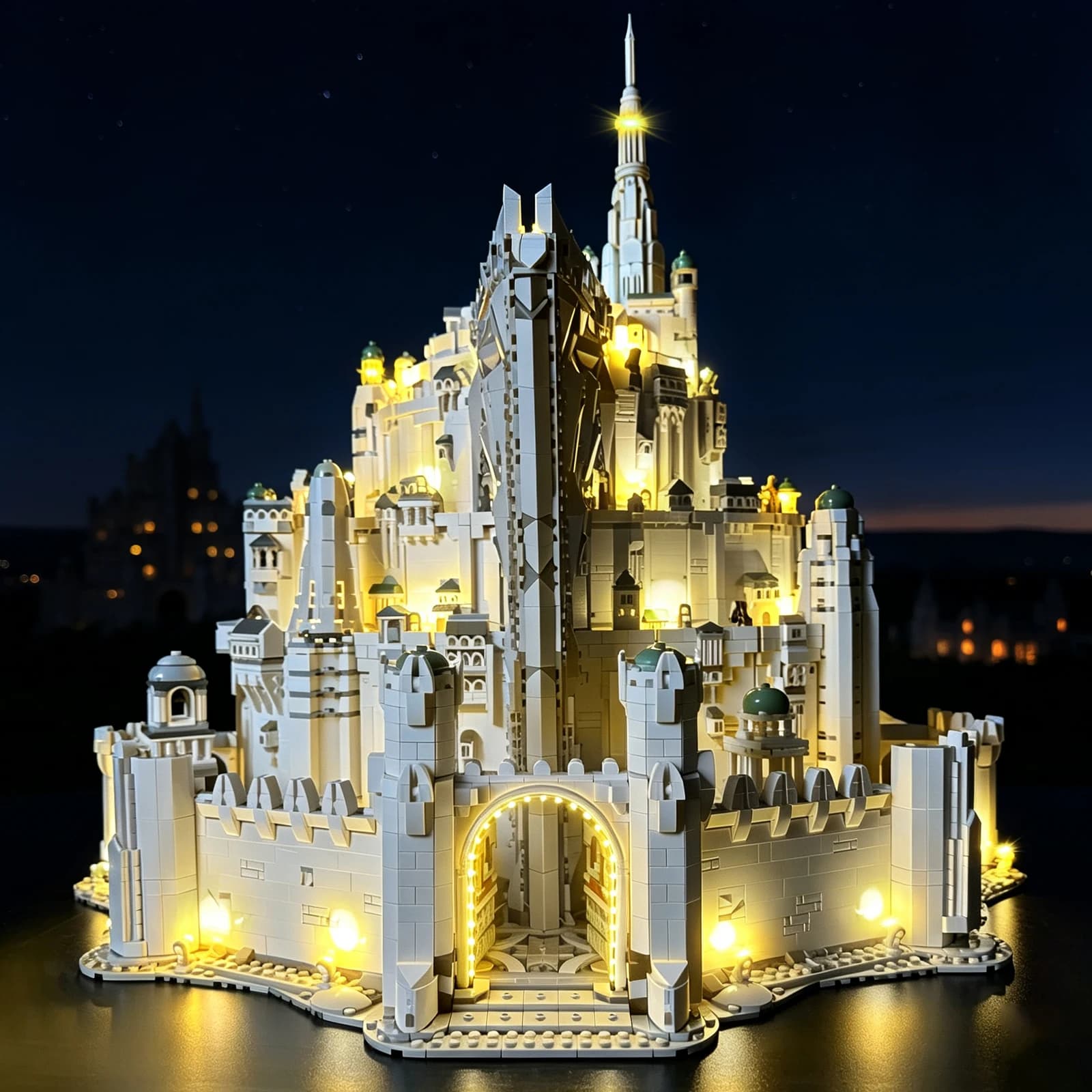 LYBMTWF LED Lighting Kit Compatible with Lego 11377 The Lord of The Rings Minas Tirith (NOT Include The Model Bricks)