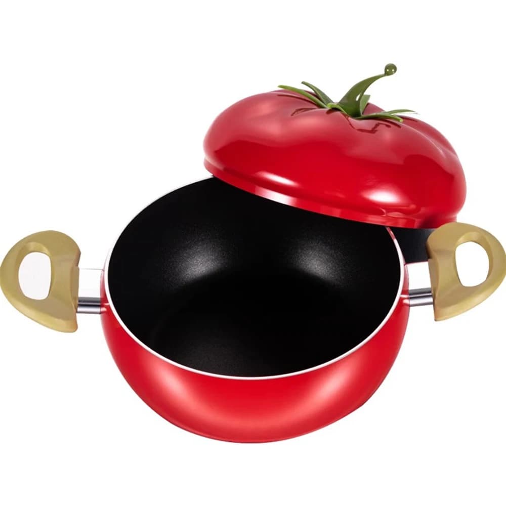 Creative pot for fruit soup, non-stick pan for complementary foods, casserole with double ear composite bottom, pot for the house, 20 cm