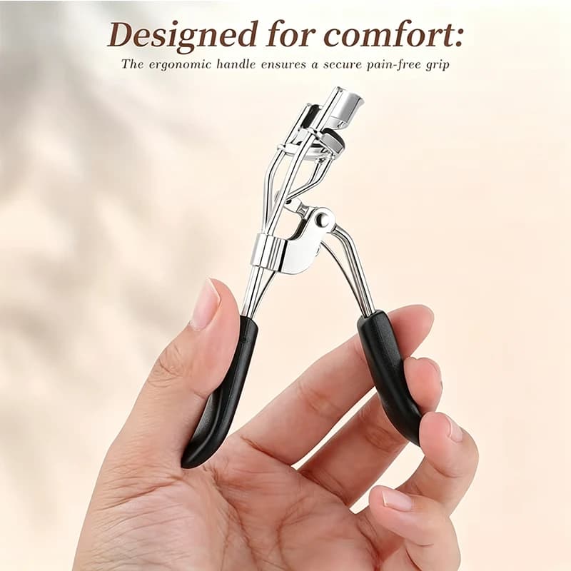 1 Portable Eyelash Curler Black, Stainless Steel Eyelash Curler Long-Lasting Shaping Big Eyes, Suitable for Women'S Eyelash Lift