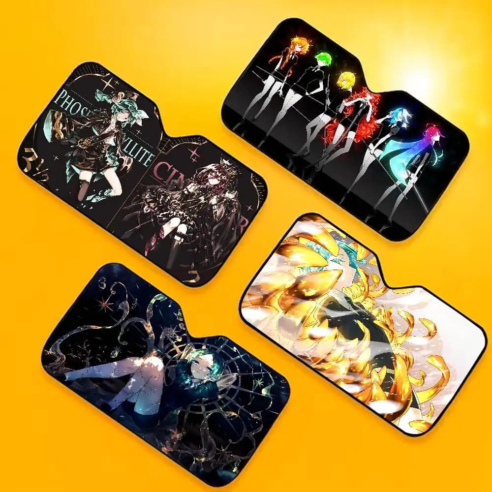 Parasole per auto Manga L-Land Of The Lustrous Jade, protezione solare naturale per parabrezza, protezione UV per camion/SUV/visiera per veicoli