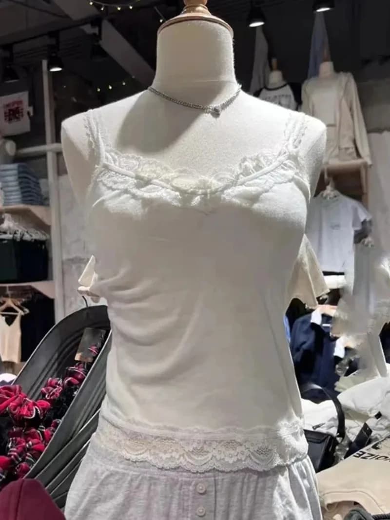 Camicetta Floreale Rosa Vintage Streetwear da Donna con Colletto Quadrato, Maniche a Sbuffo, Busto Arricciato, Schiena Scoperta, Allacciatura e Vita Stretta - Top Estivo Y2K