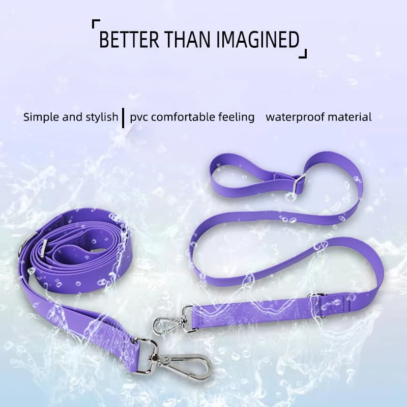 Nuovo guinzaglio impermeabile per animali domestici guinzaglio per cani in PVC catena P resistente agli odori sporchi collare per cani in Silicone regolabile multiuso