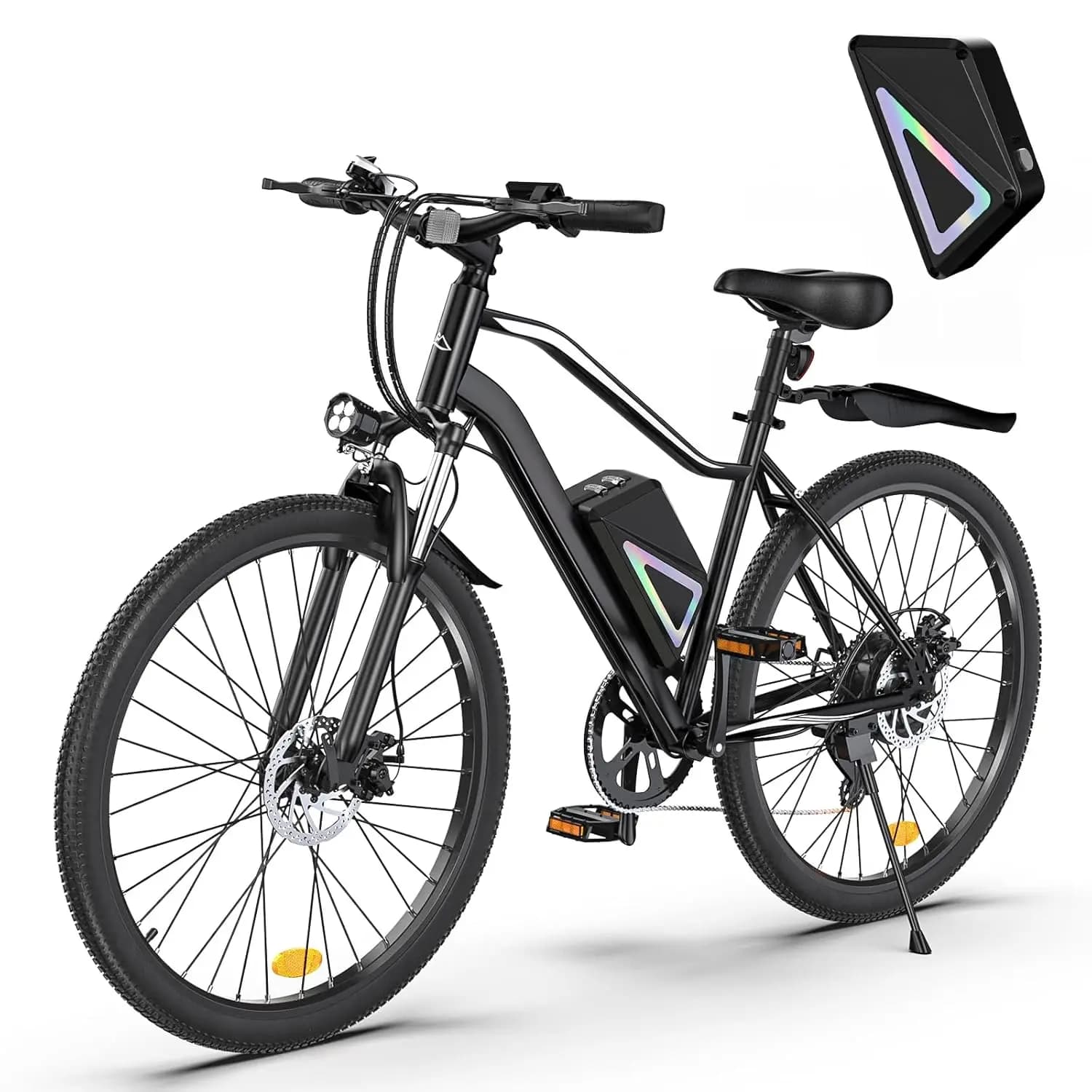Bicicletta Elettrica, Motore da 750W di Potenza, Autonomia Oltre 95 km e Velocità Massima 32 km/h, Pneumatici da 26'', Ammortizzatore, Ideale per Pendolarismo, Personalizzabile