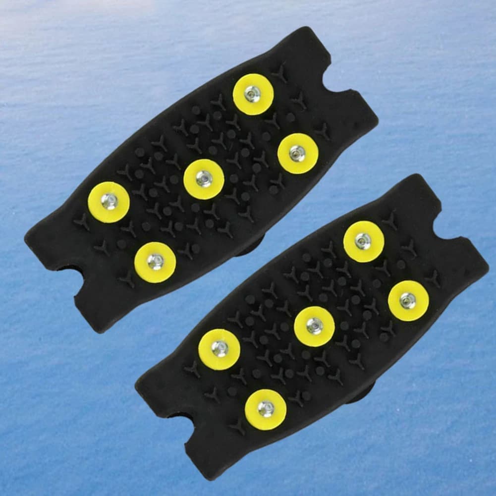 5-Stud Bundled Crampons Anti Slip Snow Claw Shoe Covers Unisex Boots Snow Cleats Walking Hiking Accessories