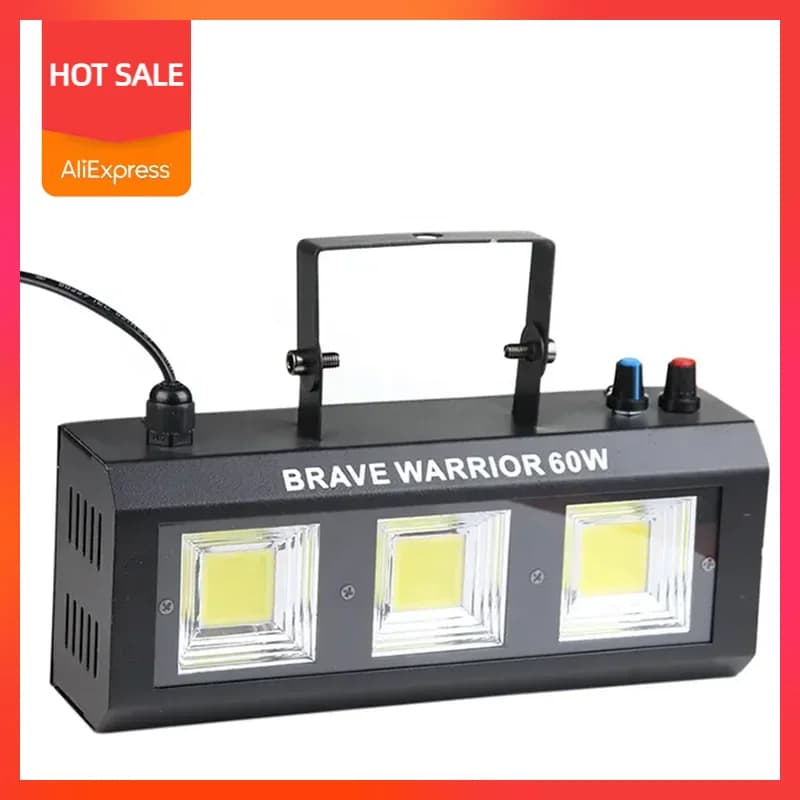 LED 60W Flash Luce stroboscopica Disco Party Show Proiettore Effetto scenico Illuminazione LED effetto light club dj light stage event show