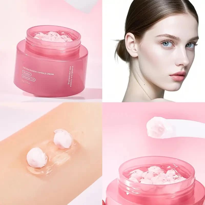 Light Gel Cream to the Pink Collagen, PDRN and Niacinamide, Uniform Visibly the Skin Tone and Illumina