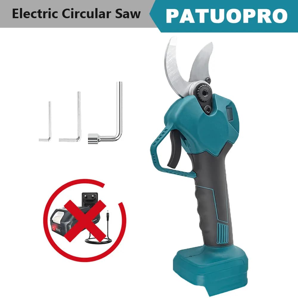 Electric pruning shears without brushes of 40 mm Electric shearing shears for wireless fruit trees for Makita 18 V battery (without battery)