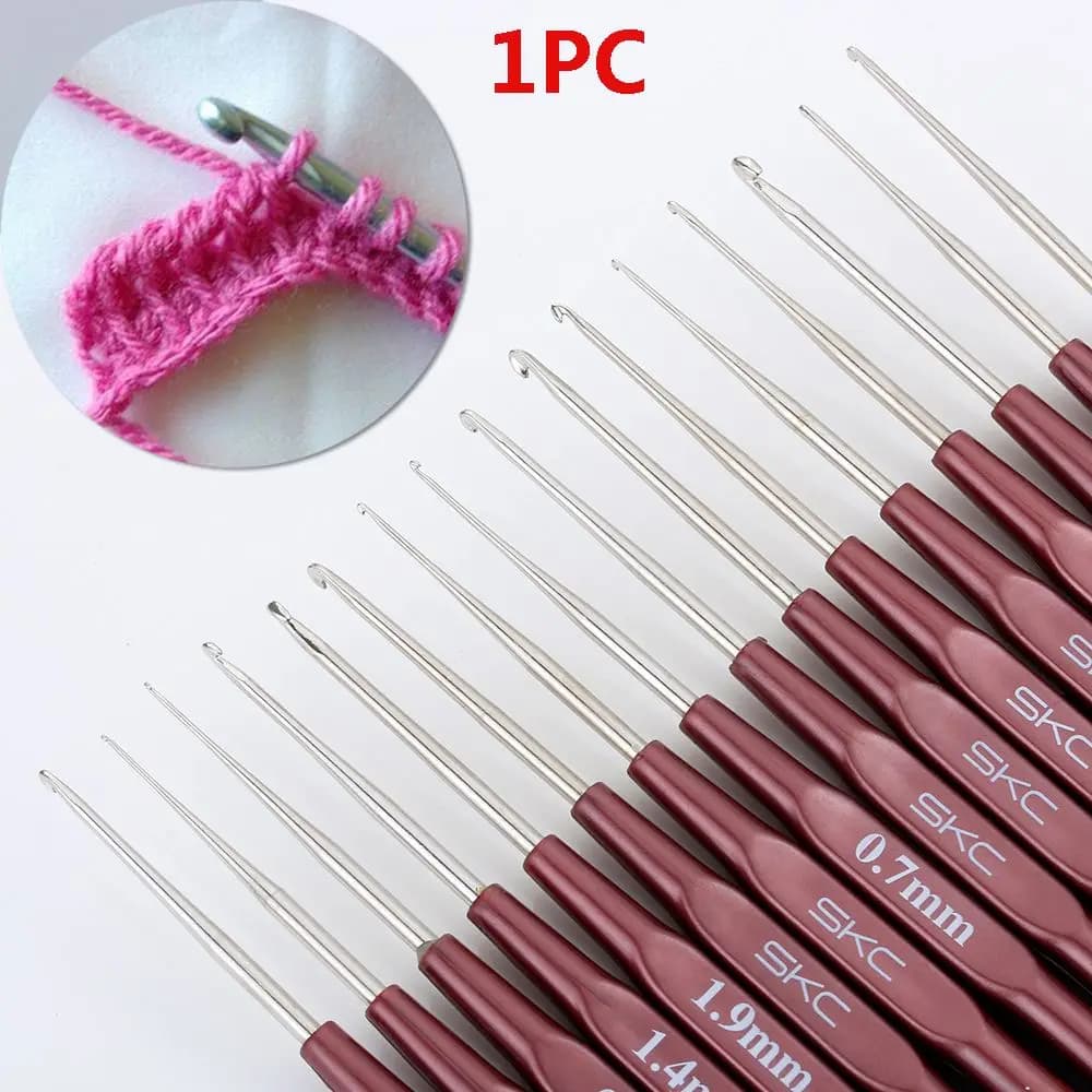 1 pezzo uncinetto mix 0.5mm-2.7mm dimensioni ridotte filo tessuto ferri da maglia per bambole in pizzo strumenti fai da te 16 dimensioni ganci