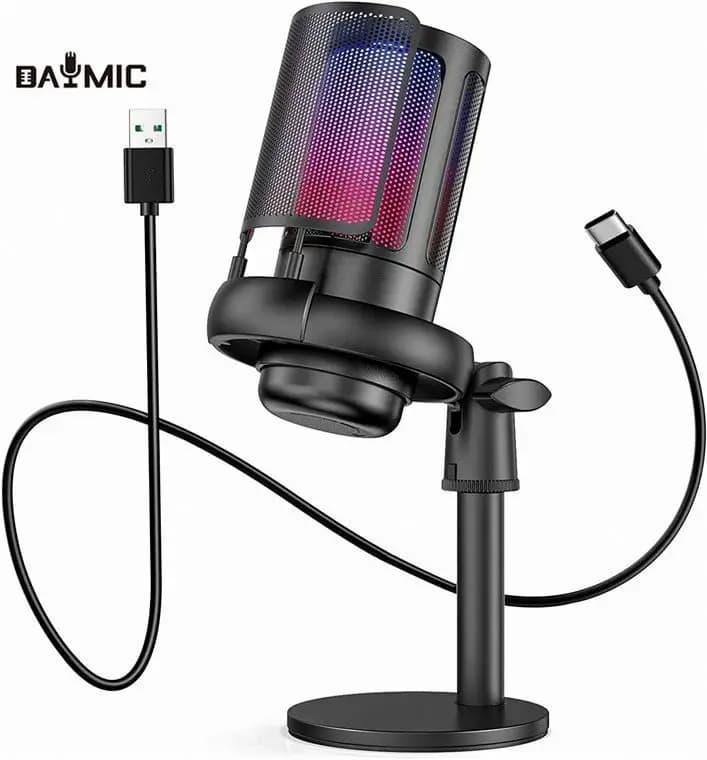 Microfono USB per Gaming e Streaming YouTube con Logo OEM Gratuito