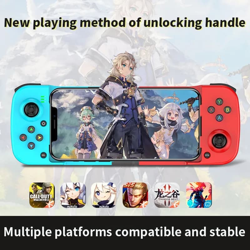 D3 Stretch Mobile Game Controller Bluetooth 5.0 MFI Certified Gamepad Direct Connection For iOS Android Smartphone Mobile Games