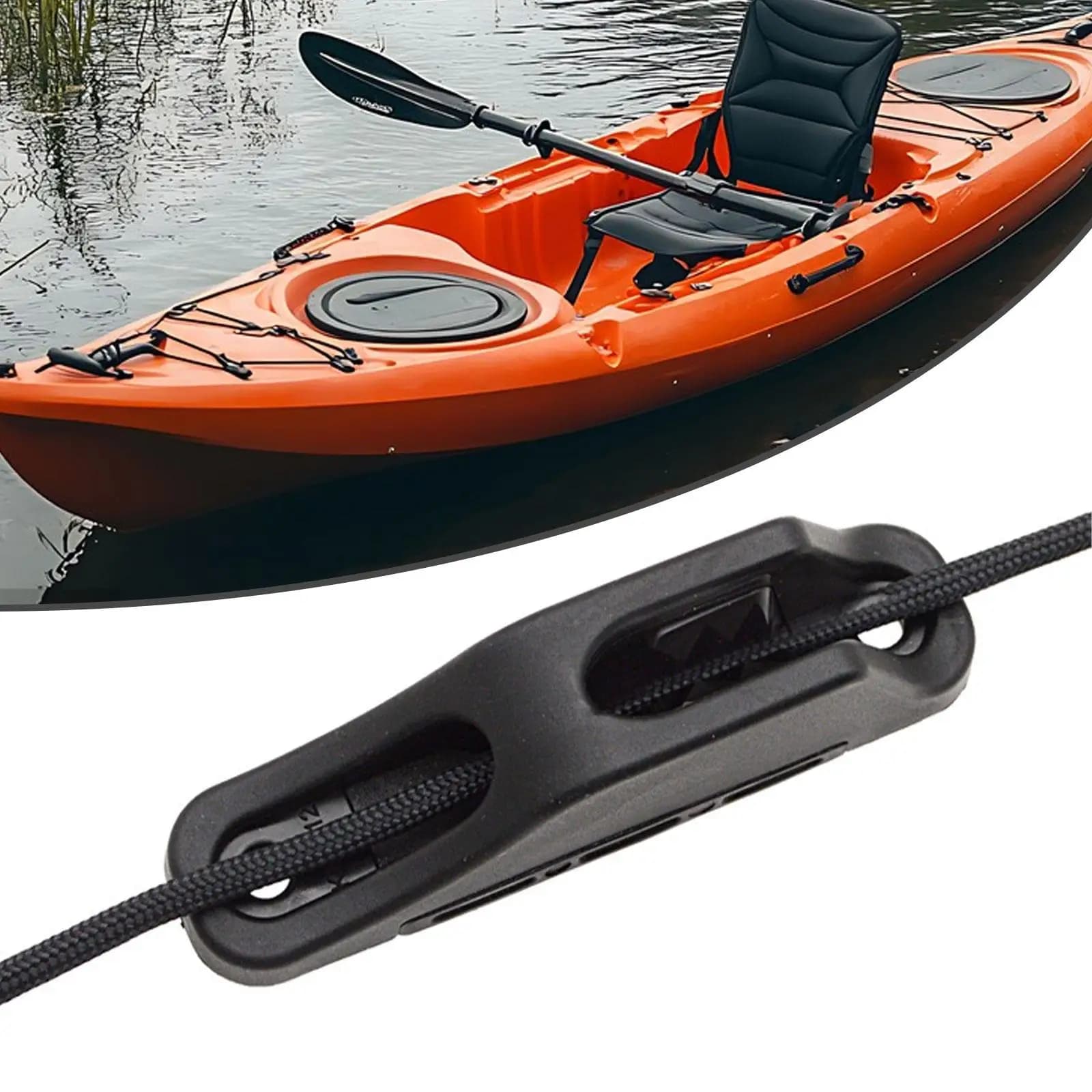Kayak Rope Cleat Nylon Fit 4-6mm Ropes Lightweight Strong Quick Grip Propel Paddle Gear Surfing Marine Accessory Cord Tensioner
