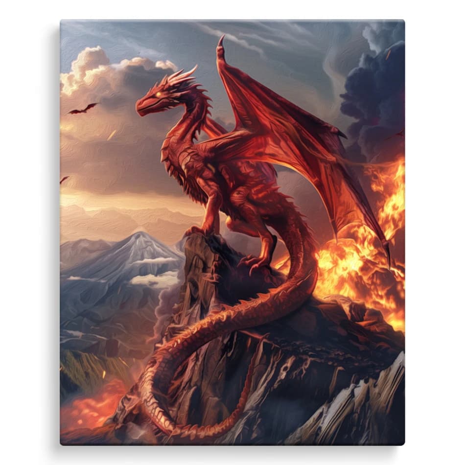 2026 Painting By Numbers Acrylic Animals Dragon Arts Crafts Coloring For Adults Paint Pictures By Numbers Digital Watercolor