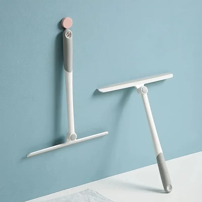 360 ° Tergipavimento per doccia girevole in silicone con supporto - Detergente versatile per vetro e specchi per il bagno
