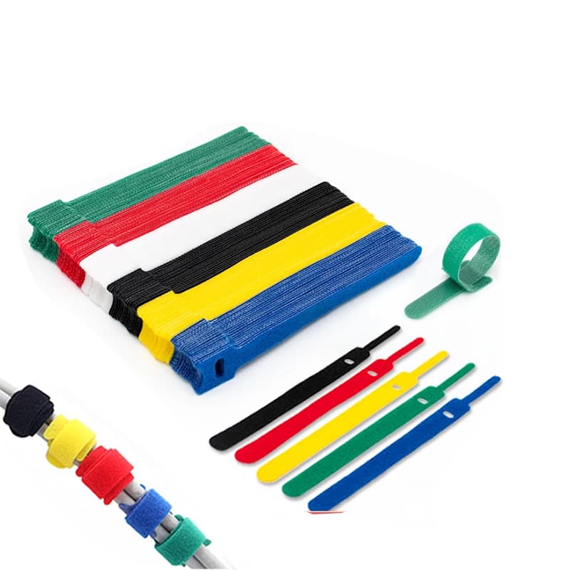 10/20/50 pz Cavo Rilasciabile Organizzatore Fascette Cavo Dati Cavo di Stoccaggio Nastro di Gestione Fisso Riutilizzabile Nylon Loop Wrap T-tipo Fascette