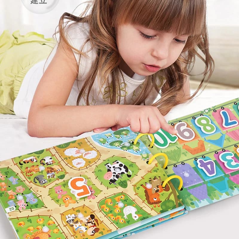 Cartoon Logic Thinking Cognitive Quiet Book Toys Puzzle Early Learning Fun Hands-on Enlightenment Toys Children's Birthday Gift