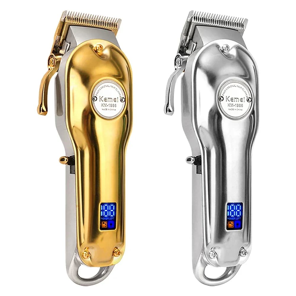 Kemei KM-1986 O Blade Haircut For Men Trimmer Haircut Professional Razor Electric Rechargeable Hair Cutting Machine