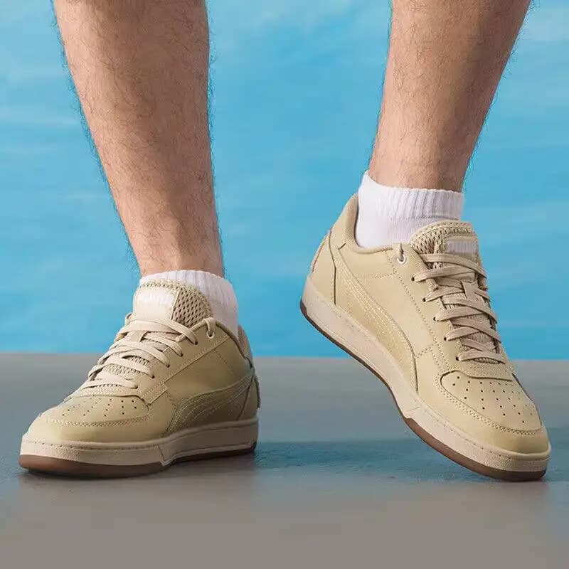 2026 new PUMA Unisex Retro Low Top Skate Sneakers 39508205 Off White Gold Accent Leather Upper Casual ShoesUpper Casual Shoes