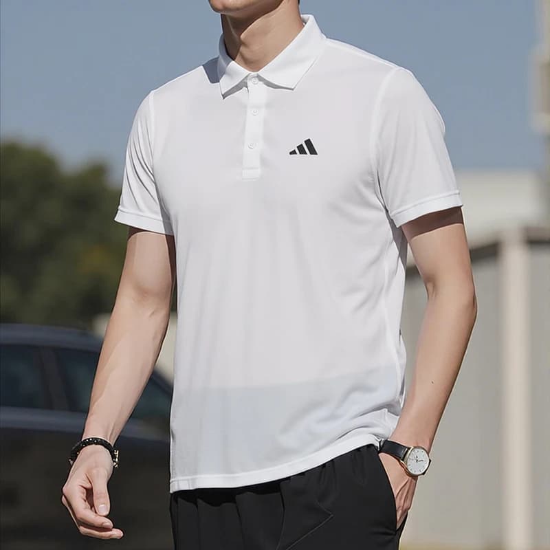 Adidas Fab Polo T-shirt fitness da corsa a maniche corte da uomo Adidas Fab Polo da golf da tennis comoda e traspirante ad asciugatura rapida Hr8729