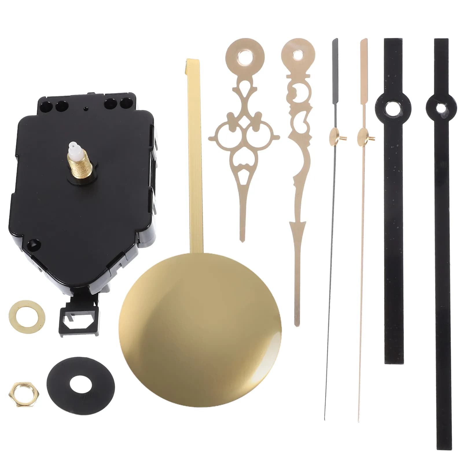 Simple Style Watches Mechanisms Set, Metal Parts Kit for Fa-da-Te Repair of Wall Clocks and Craft Projects