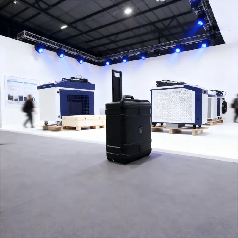 1200watt Continuous Laser Ceaning Machine 1.5KW Trolley Case Rust Paint Oil Remover Portable Tools