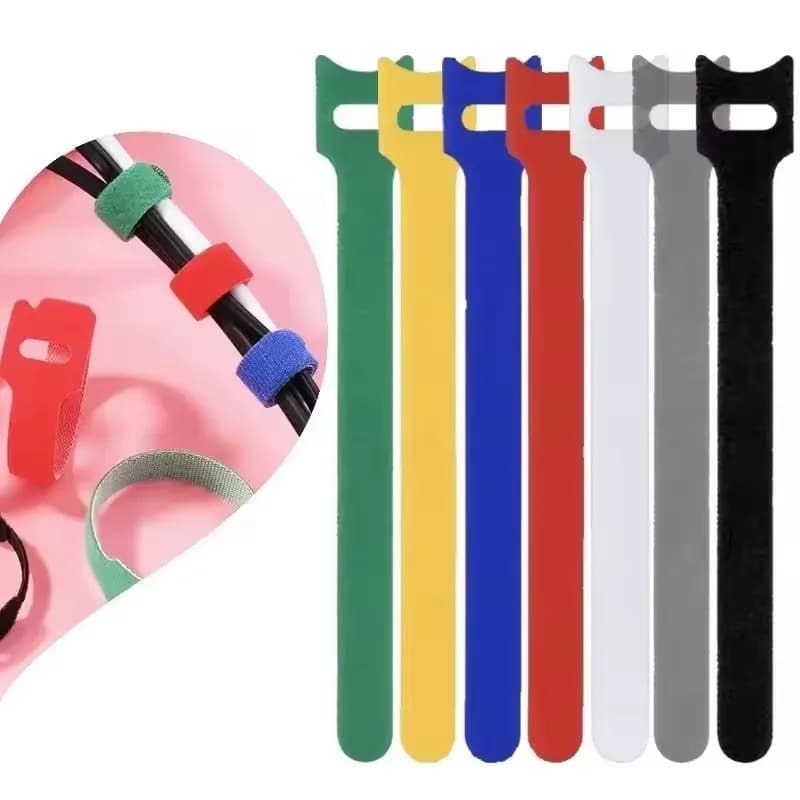 10/30/50 Pezzi Organizzatore Cavi USB, Fascette Avvolgicavo, Supporto per Gestione Fili, Clip Riutilizzabile, Protezione in Nylon, Nastro Adesivo per Mouse e Auricolari