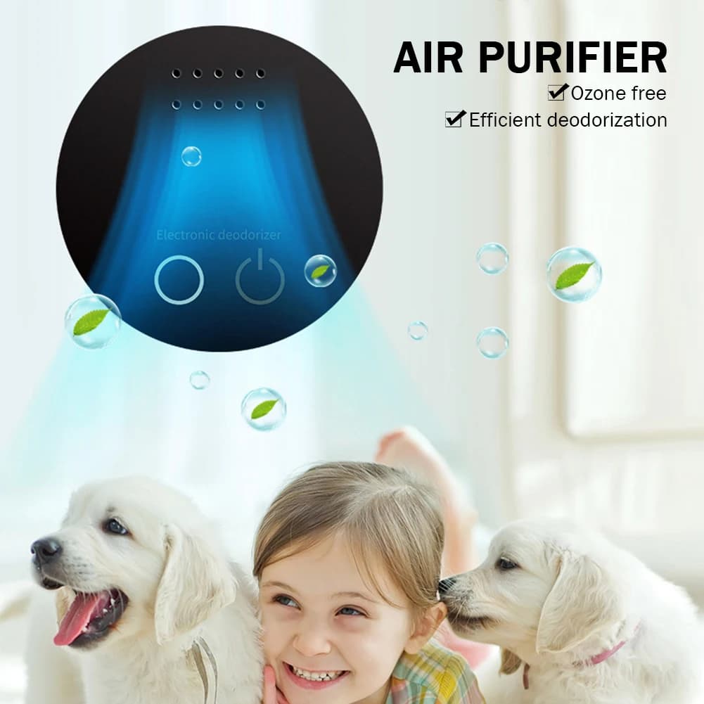 Air Purifier Multipurpose Air Purifier Deodorizer Efficient Deodorant USB/Battery Powered for Cabinet Refrigerator Car Bathroom