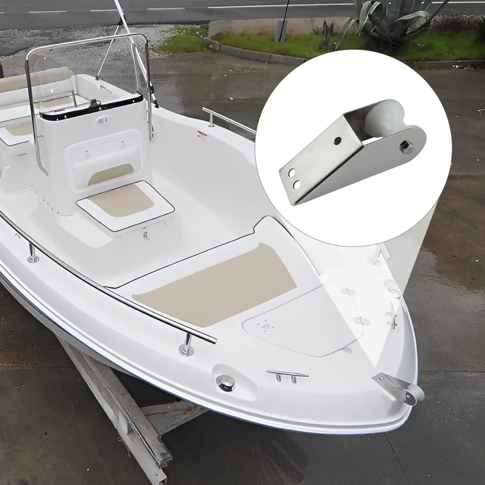 Staffa a rullo per ancoraggi ad arco per carichi pesanti Hardware di lancio professionale per accessori di ricambio di grado marino per yacht e barche