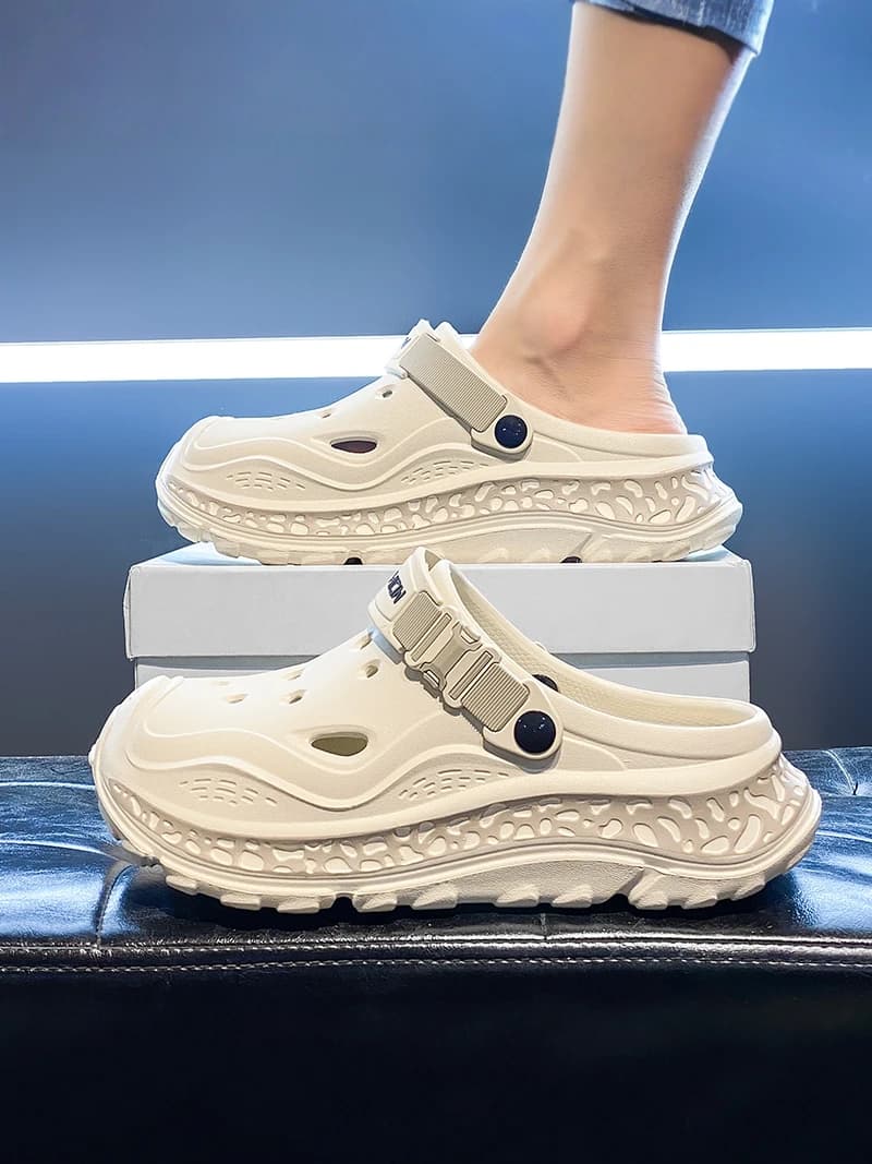 Ciabatte Estive Casual da Uomo Antiscivolo, Scarpe Sportive da Spiaggia e Tempo Libero, Zoccoli Bivalenti in EVA, Comode e Resistenti all'Usura