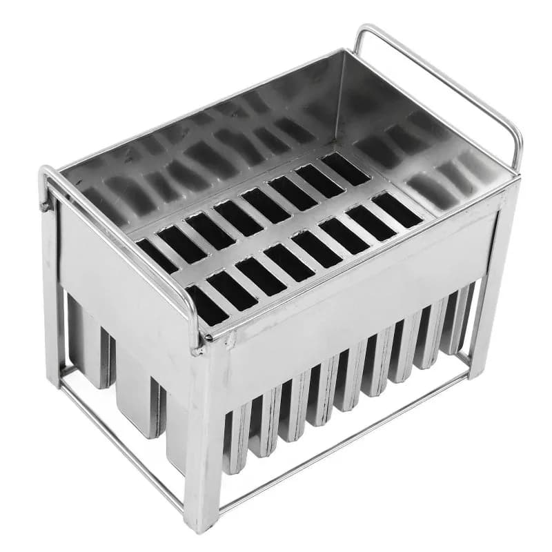 Stampo in acciaio inox per 30 barrette di gelato